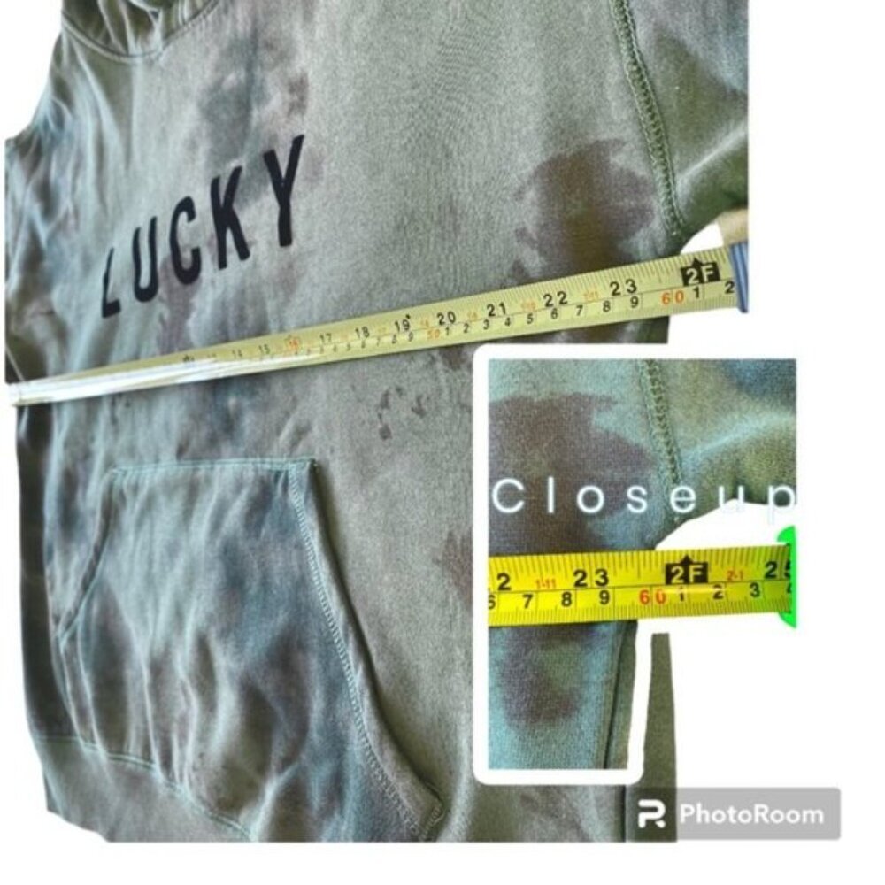 Lucky Brand Pullover Hoodie with pocket pouch In Camo Green (Fits closer… - Picture 11 of 15